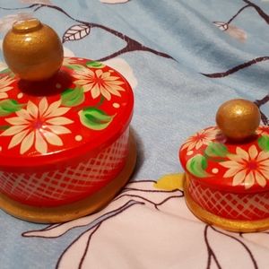 Vintage bright containers 2@20